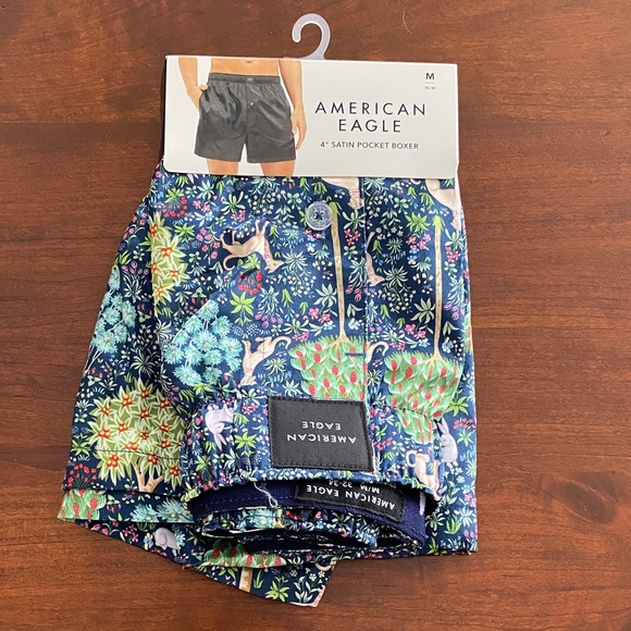 American Eagle Outfitters Other - American Eagle Outfitters Nature Print 4” Satin Boxers